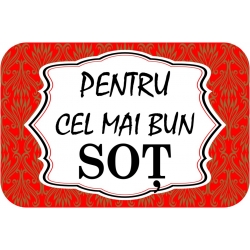 Magnet cartonat rotunjit, Cel mai bun Sot!